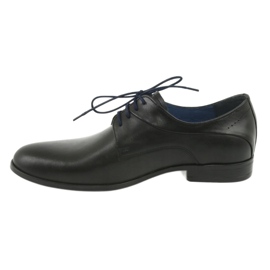 Nikopol Black leather shoes 1736 2