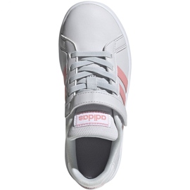 Adidas Grand Court C Jr EG6737 shoes white pink 1 Adidas Grand Court C Jr EG6737 shoes white pink 1
