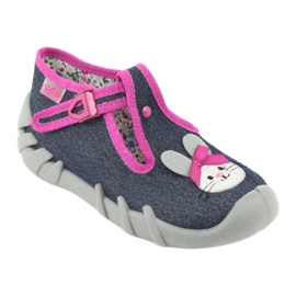 Befado children's shoes 110P379 navy blue pink 1