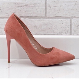 Pink classic eco-suede shoes YJS82188 2 Pink classic eco-suede shoes YJS82188 2