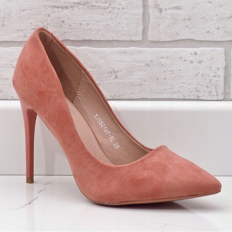Pink classic eco-suede shoes YJS82188 1