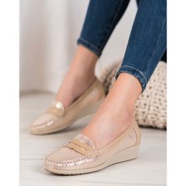 Comer Stylish Loafers On The Platform yellow 1