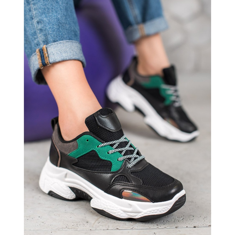 SHELOVET Black Sports Sneakers 2 SHELOVET Black Sports Sneakers 2