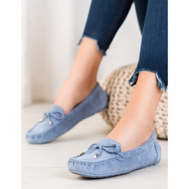 Seastar Classic Loafers With A Bow blue 2
