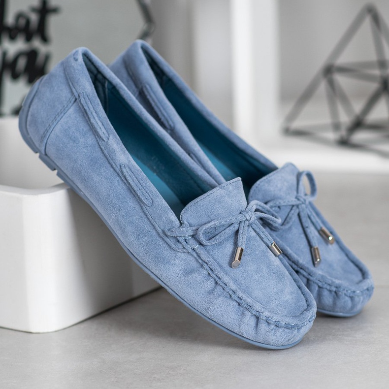Seastar Classic Loafers With A Bow blue 1