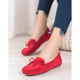 Seastar Classic Loafers With A Bow red 1