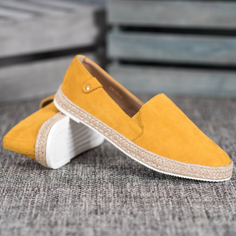 SHELOVET Classic Yellow Espadrilles 1