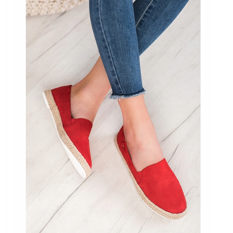 SHELOVET Classic Red Espadrilles 1