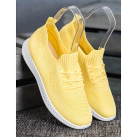 SHELOVET Light Sports Shoes yellow 2 SHELOVET Light Sports Shoes yellow 2