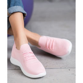 SHELOVET Light Sports Shoes pink 2