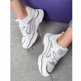 Weide Fashionable Sneakers With Mesh white 1