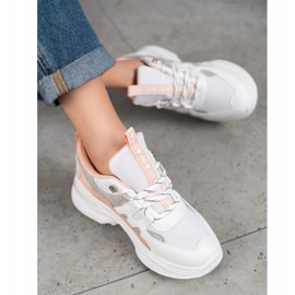 Weide Fashionable Love Sneakers white pink multicolored 1 Weide Fashionable Love Sneakers white pink multicolored 1