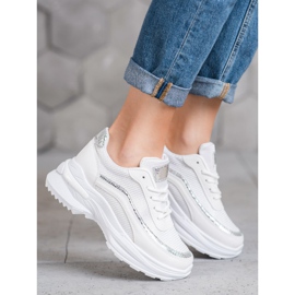 SHELOVET Fashionable Sports Shoes white yellow 2 SHELOVET Fashionable Sports Shoes white yellow 2