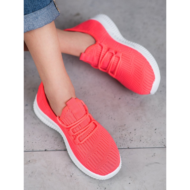 SHELOVET Comfortable Textile Shoes pink 1