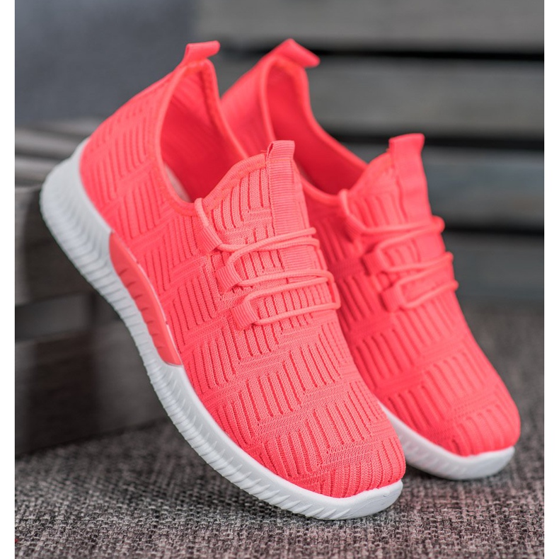 SHELOVET Comfortable Textile Shoes pink 2