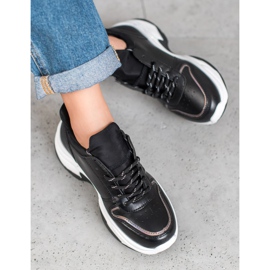 SHELOVET Black Sport Shoes 1