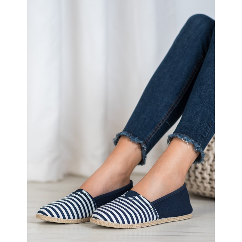 MCKEYLOR Striped Slipons blue 2