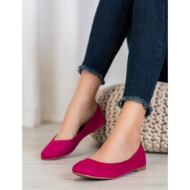 Best Shoes Suede ballerinas violet 1