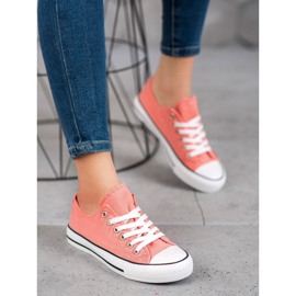 McKey Stylish Textile Sneakers orange 1
