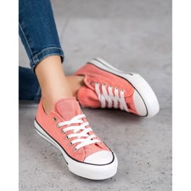 McKey Stylish Textile Sneakers orange 2