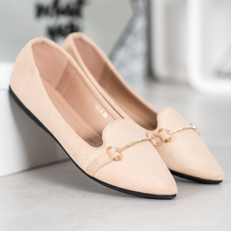 SHELOVET Ballerina In Spitz brown 1