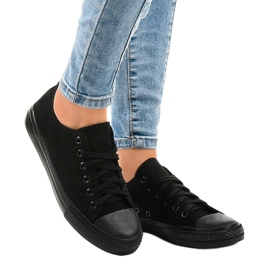 Classic women's black sneakers WQ801 1