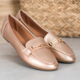 Clowse Stylish Eco Leather Footwear golden 2 Clowse Stylish Eco Leather Footwear golden 2