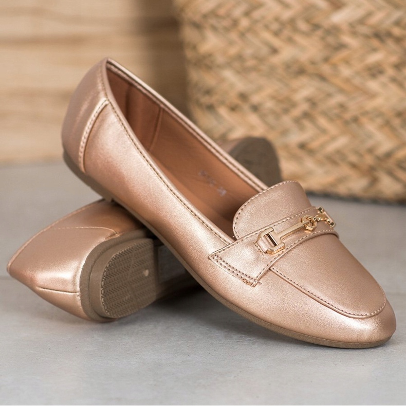 Clowse Stylish Eco Leather Footwear golden 1 Clowse Stylish Eco Leather Footwear golden 1