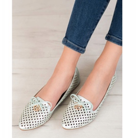 Openwork Ballerina In Spitz VINCEZA green 1