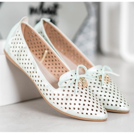 Openwork Ballerina In Spitz VINCEZA green 2