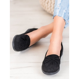 Miss Laura Loafers With A Bow black 2