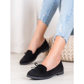 Miss Laura Loafers With A Bow black 1