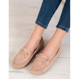 SHELOVET Casual Loafers With A Bow brown 2