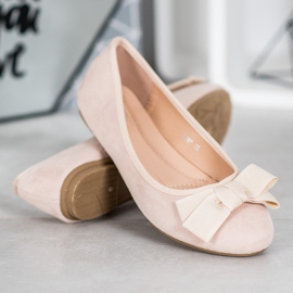 Clowse Stylish Ballerinas With A Bow brown 1
