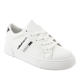White classic sneakers with an animal motif CC-20 1
