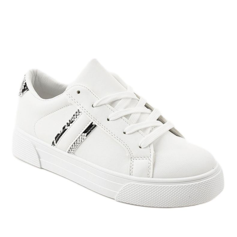 White classic sneakers with an animal motif CC-20 1