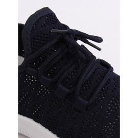 BB76 Navy navy blue sports shoes yellow 1