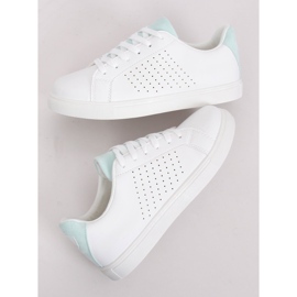 White women's sneakers WB807 WHITE / L.BLUE 1