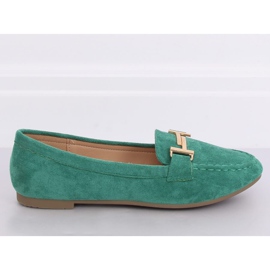 Green Women's loafers 99-13A Green 1