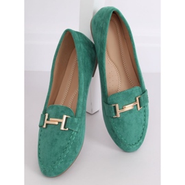 Green Women's loafers 99-13A Green 2