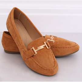 Women's loafers camel 99-13A Camel brown 2