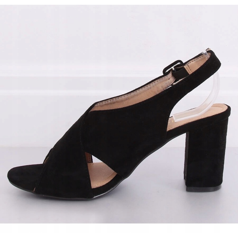 Black high-heeled sandals F1827 Black 1