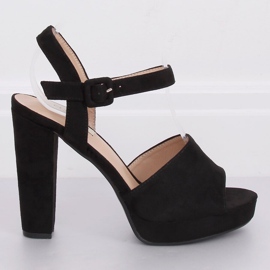Black high-heeled sandals 9R16 Black 1 Black high-heeled sandals 9R16 Black 1