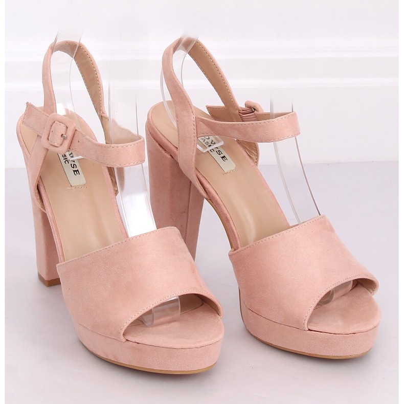 Pink 9R16 Pink high-heeled sandals 2