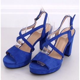 Sandals high heels cobalt 9272 Azul navy blue multicolored 2 Sandals high heels cobalt 9272 Azul navy blue multicolored 2
