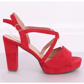 Red high-heeled sandals 9272 Rojo 1