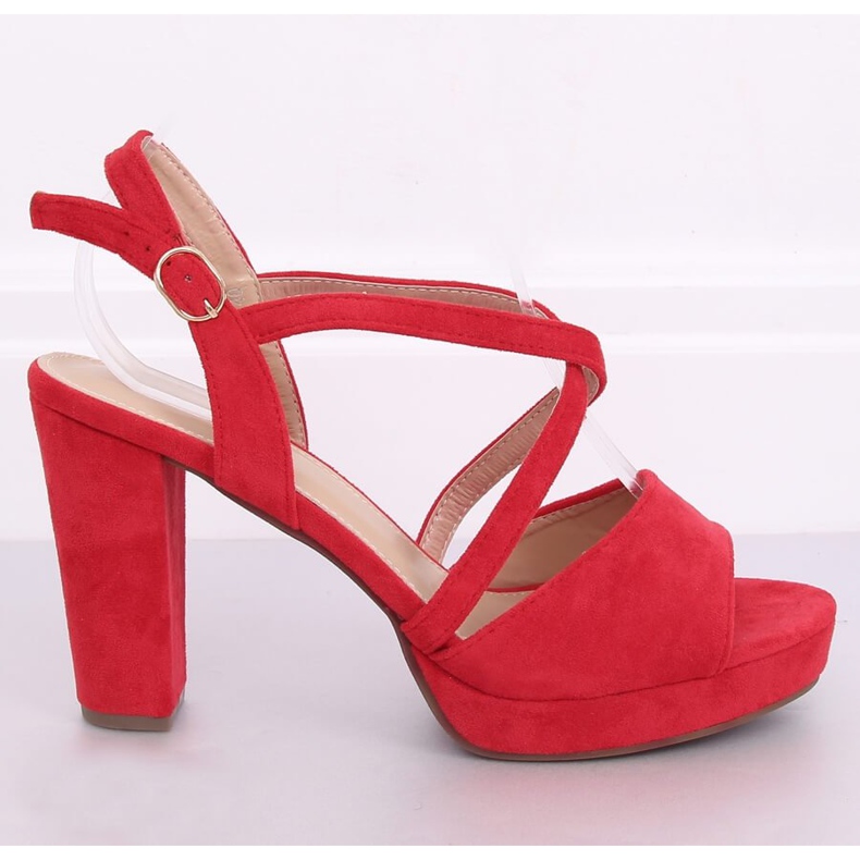 Red high-heeled sandals 9272 Rojo 1