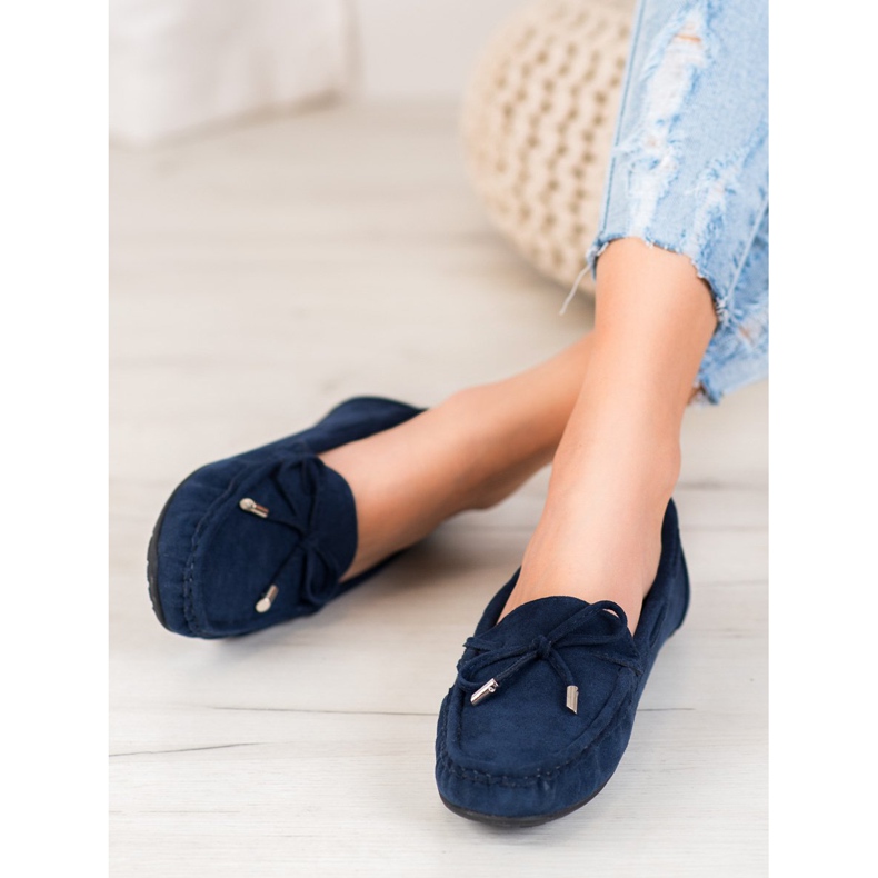 Seastar Classic Loafers With A Bow blue 1