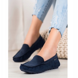 Classic VINCEZA loafers blue 1