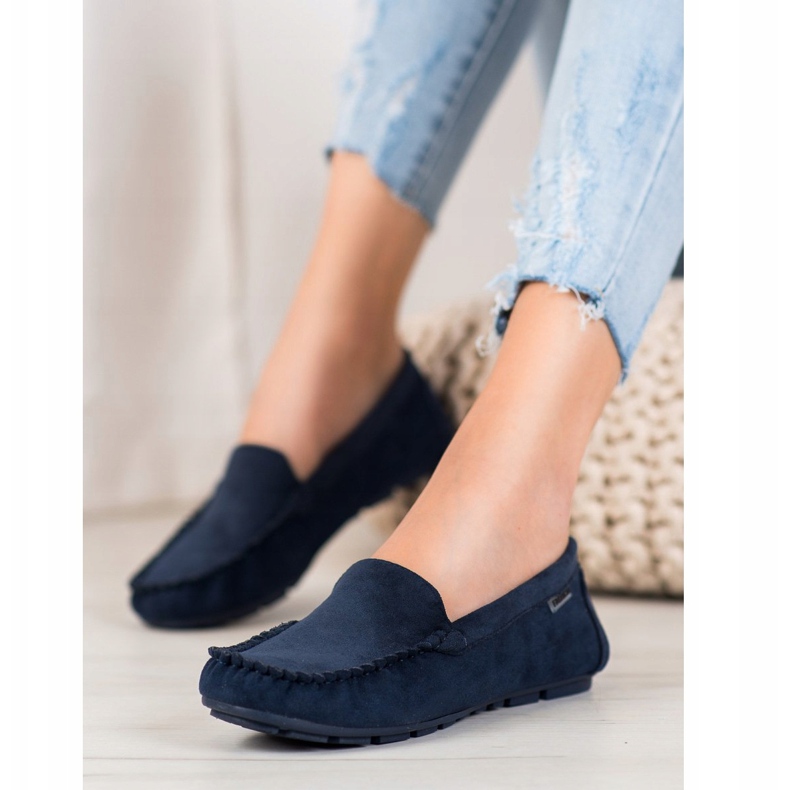 Classic VINCEZA loafers blue 1